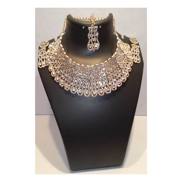 Gold Daimonds Necklace Set